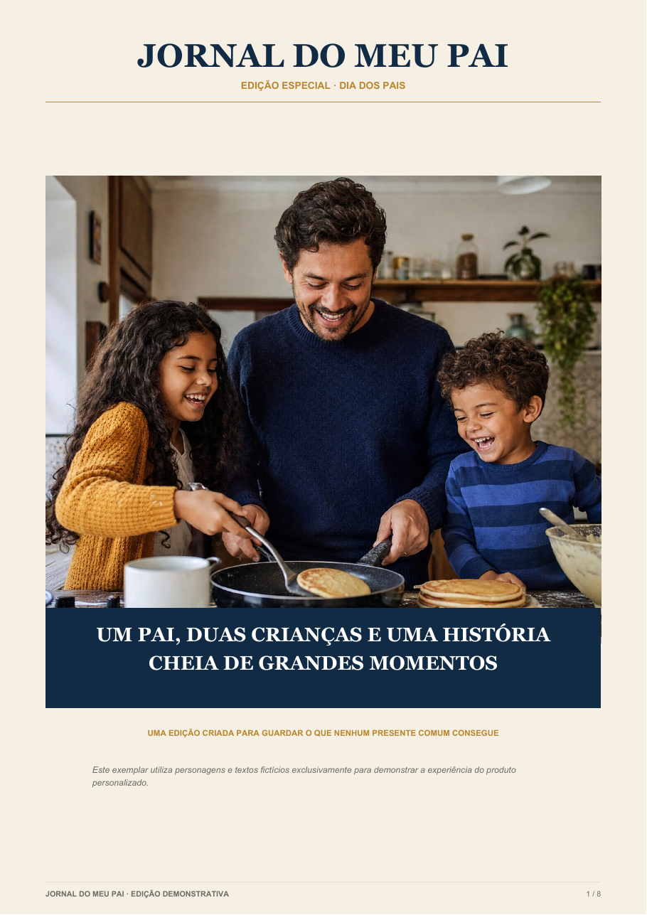 Capa da edição demonstrativa